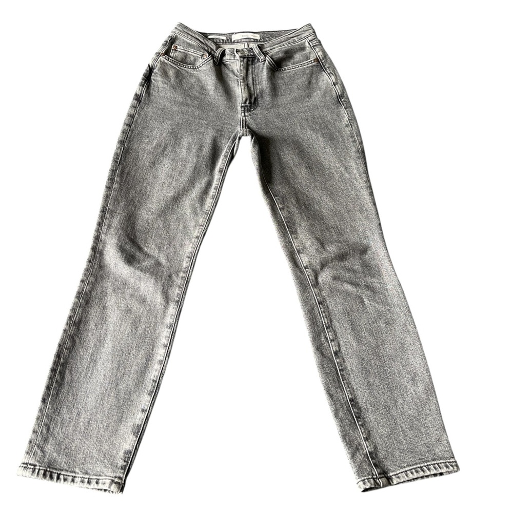 Grey Straight Leg Jeans
